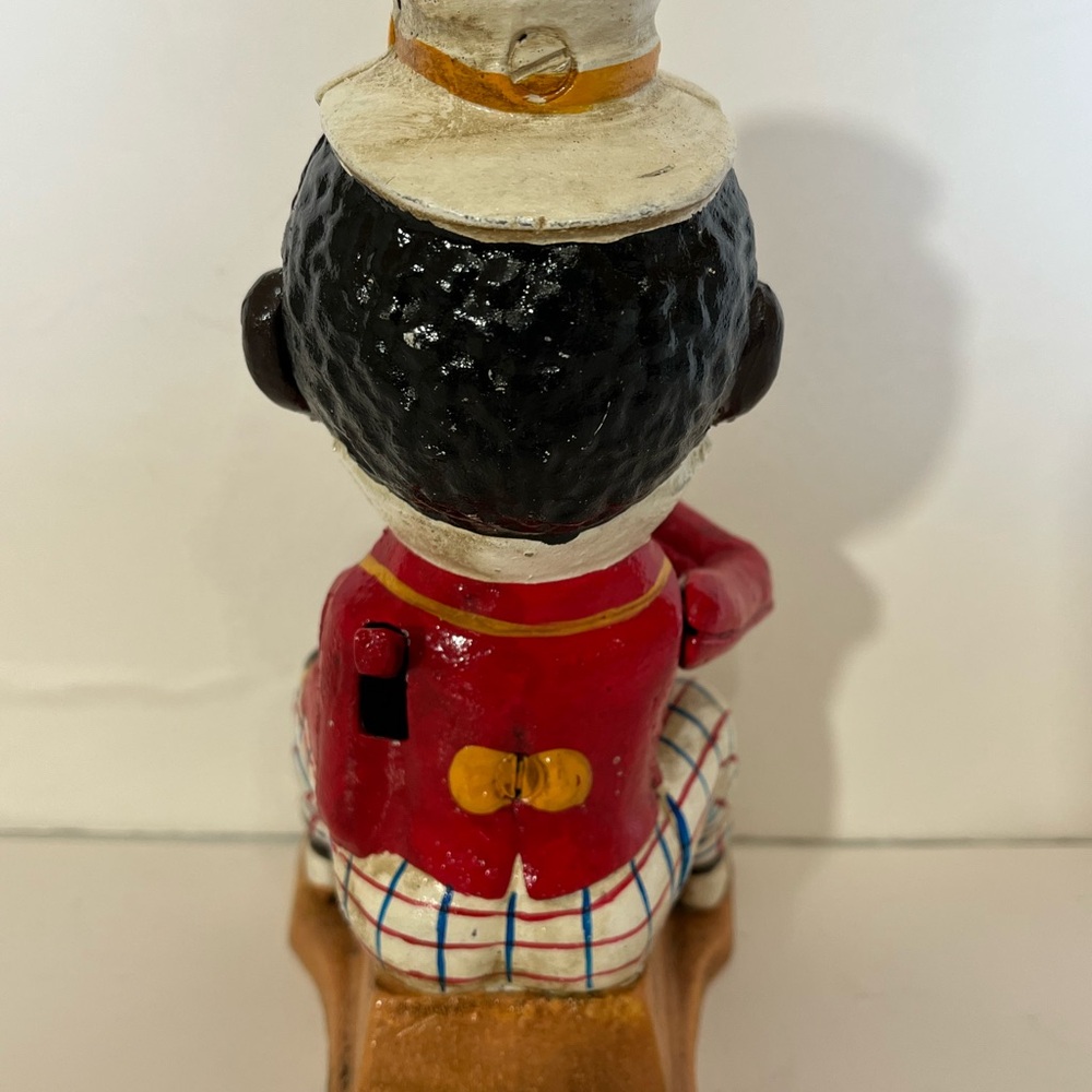 Cast Iron Mechanical Bank Counter Ball Game